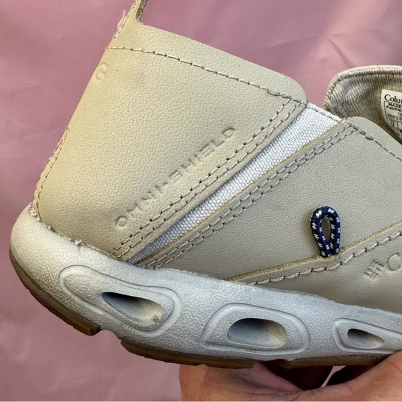 Tan Canvas Slip-On Boat Shoes Lightweight Fishing Coastal Sz 12 ᴄᴏʟᴜᴍʙɪᴀ PFG - Picture 8 of 11